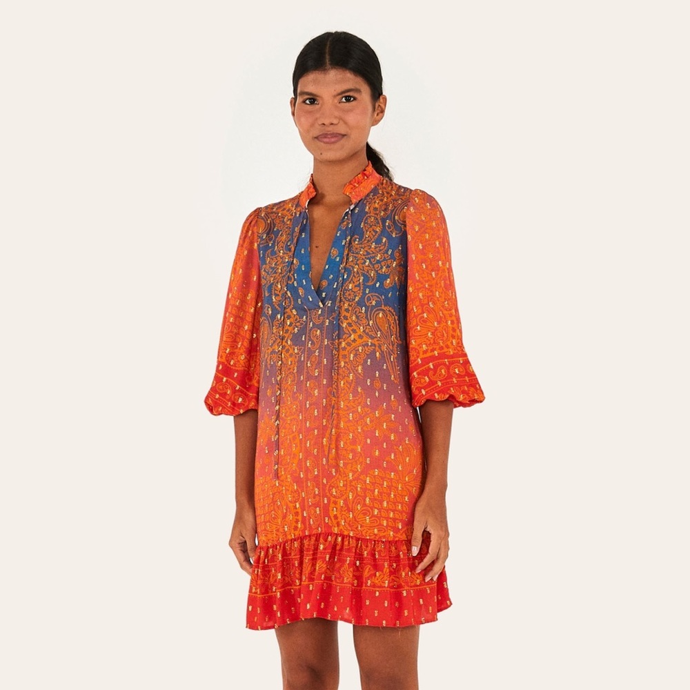 Farm Rio Dreams of Pineapple Dress - Picture 4 of 9